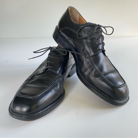 FLORSHEIM Imperial 92662 Triple Wide Derby Black VTG Italy Dress Shoes 9.5 EEE - Picture 1 of 13